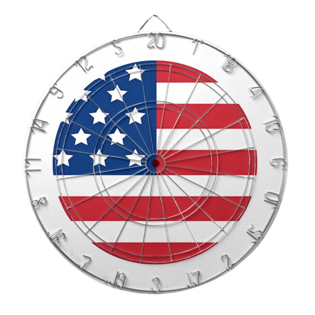 “American Flag” Dart Board (Front)
