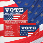 American Flag Design, Political Campaigner Advert Flyer<br><div class="desc">American Flag Design,  Political Campaigner Advertising Flyer by The Business Card Store.</div>