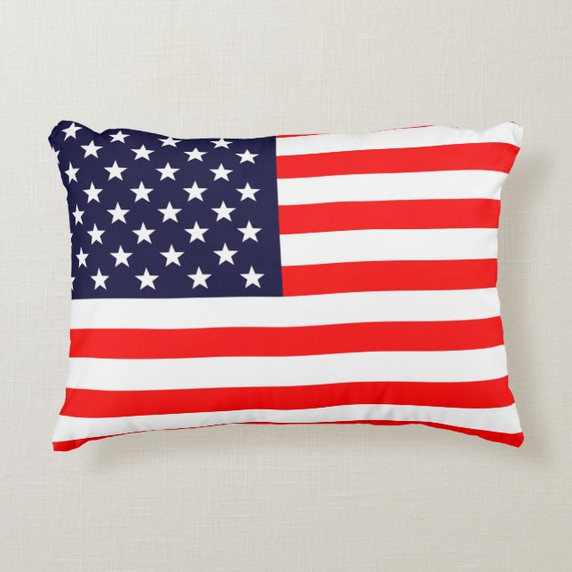 American Flag Designed Pillow (Front)