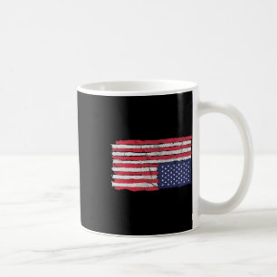 American Flag Distress Upside Down United States U Coffee Mug