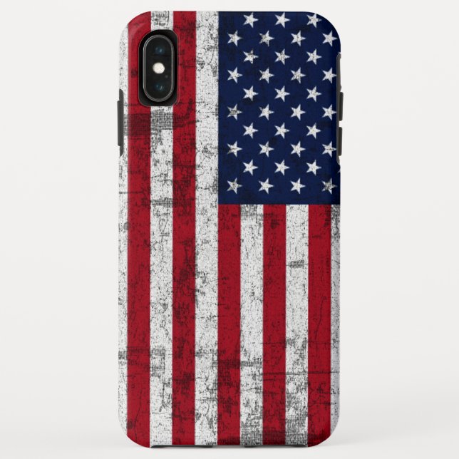 American Flag Distressed Case-Mate iPhone Case (Back)