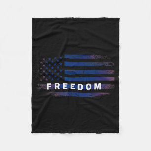 American Flag Dom  Fleece Blanket