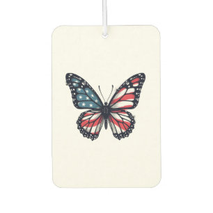 American Flag Dragonfly Patriotic 4th of July Red Air Freshener