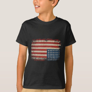 American Flag Drumsticks Usa Drummers Vintage Drum T-Shirt