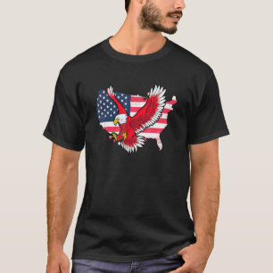 American Flag Eagle For 4th Of July Happy Independ T-Shirt