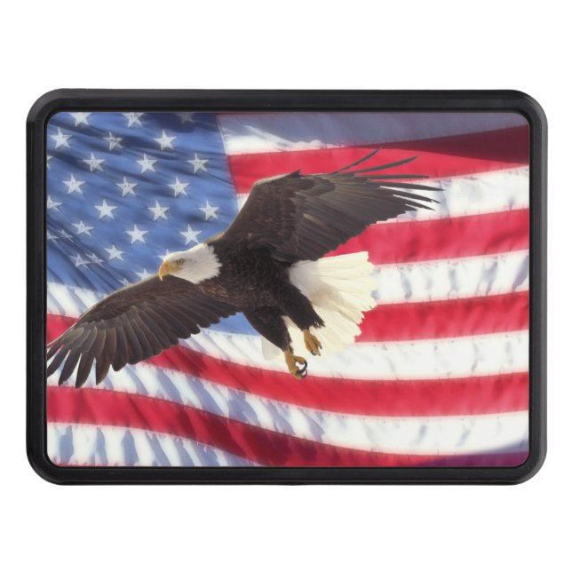 American Flag & Eagle Hitch Cover Receiver (Front)