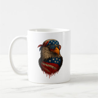 American Flag Eagle Patriotic 4th Of July Coffee Mug