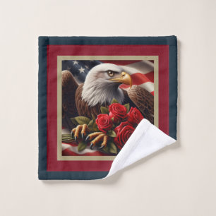 American Flag Eagle Patriotic Towel Set