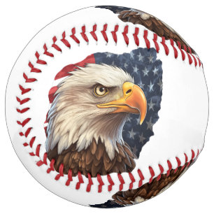 American Flag Eagle Softball