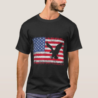 American Flag Eagle  T-Shirt