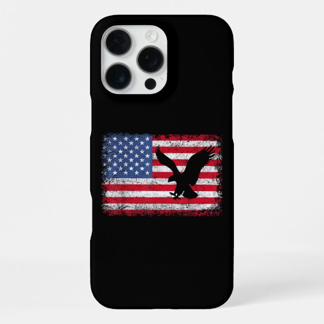 American Flag Eagle USA iPhone Case (Back)