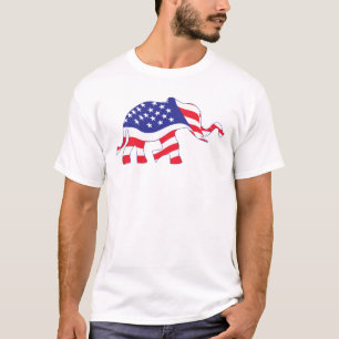 American Flag Elephant T-Shirt