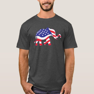 American Flag Elephant T-Shirt