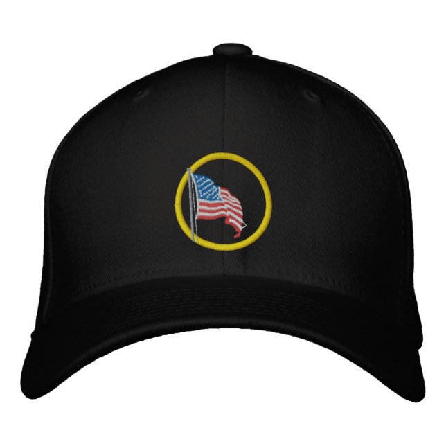American Flag Embroidered Hat (Front)