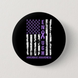 American Flag Enough Endoverdose International Awa 2 Inch Round Button