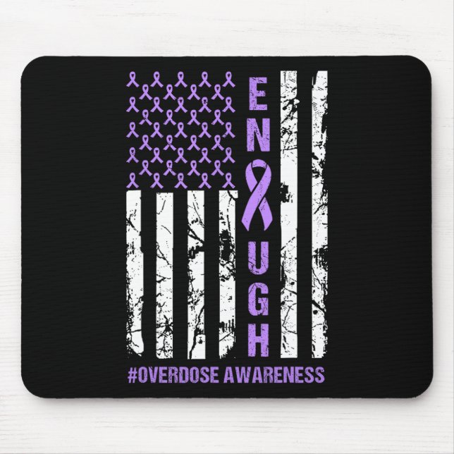 American Flag Enough Endoverdose International Awa Mouse Pad (Front)