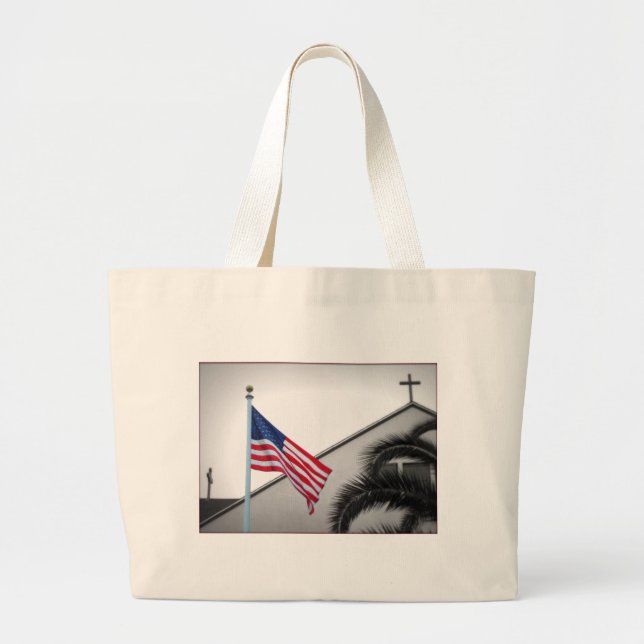 American Flag et Crucifix Impulse Sac fourre-tout (Devant)