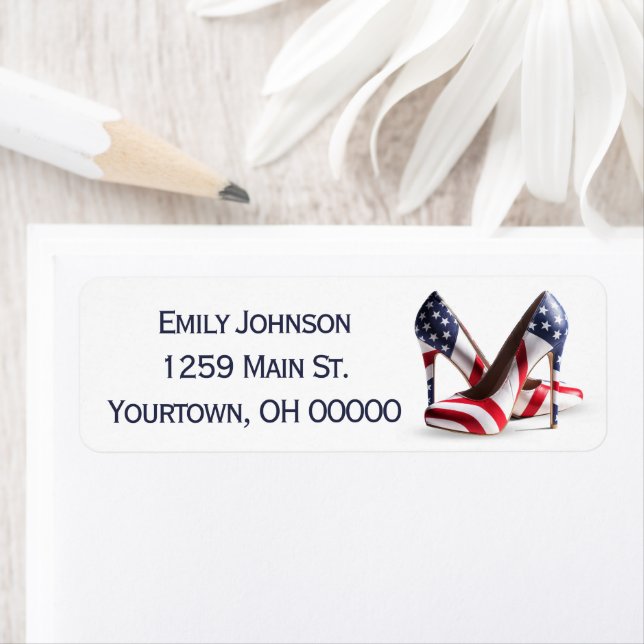 American Flag Fashion Pumps (En situation)