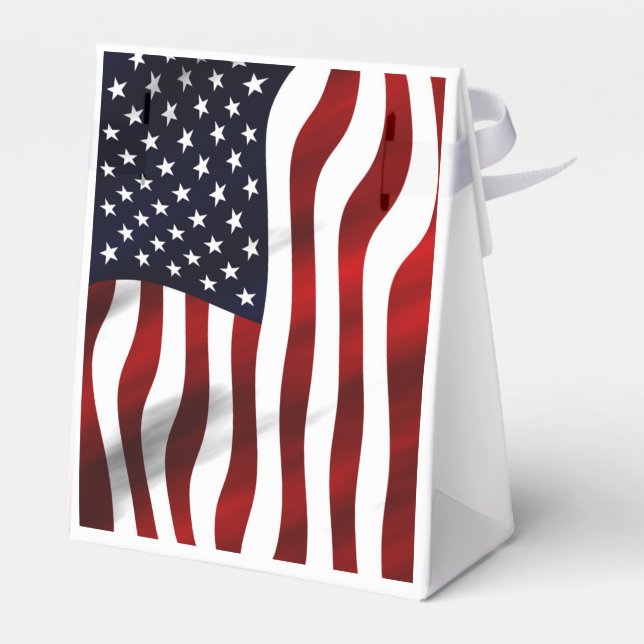 American Flag Favor Box (Back Side)
