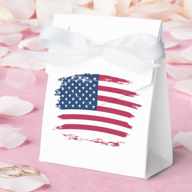 American flag favor box (Wedding)