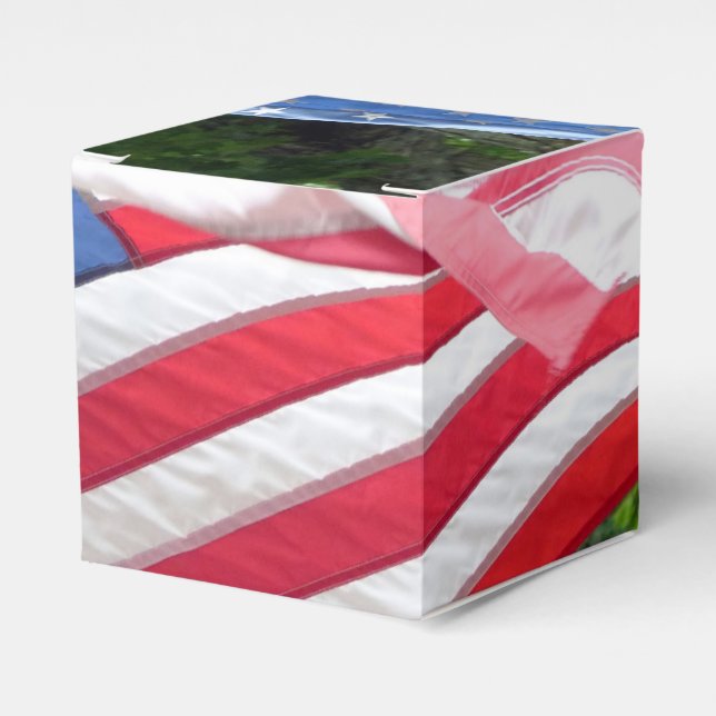 American Flag Favor Box (Front Side)
