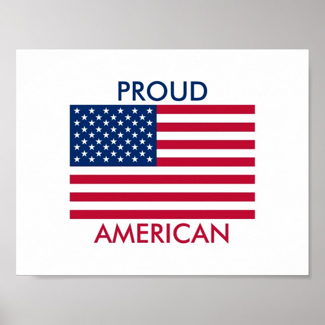 American Flag Fiers Poster américain (Devant)