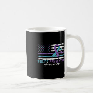 American Flag Fight Suicide Prevention Awareness R Coffee Mug