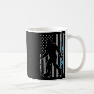 American Flag Fish Fisher Fisherman Funny B Fishin Coffee Mug