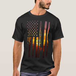 American Flag Fish Fisher Fisherman Funny B Fishin T-Shirt