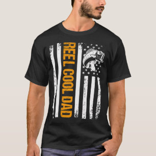 American Flag Fishing Themed Fisherman Gifts with  T-Shirt