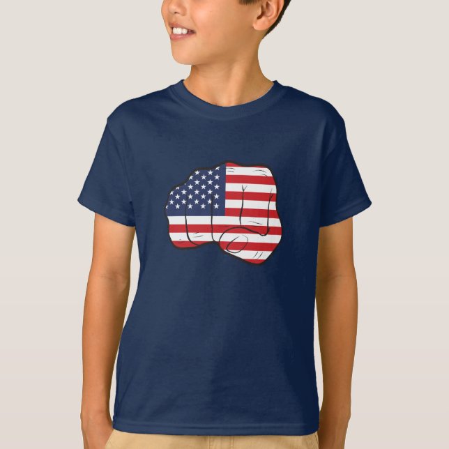 American Flag Fist T-Shirt (Front)