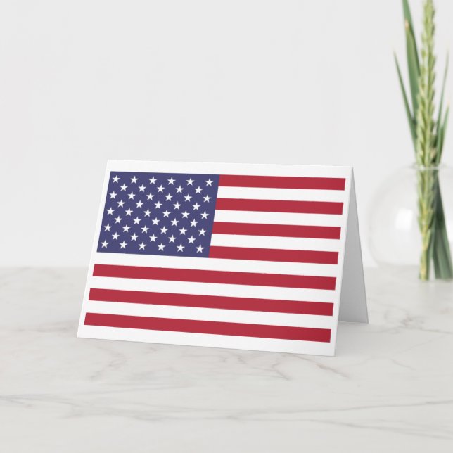 American Flag, Flag of United States Card (Front)