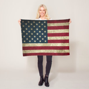 American Flag  Fleece Blanket