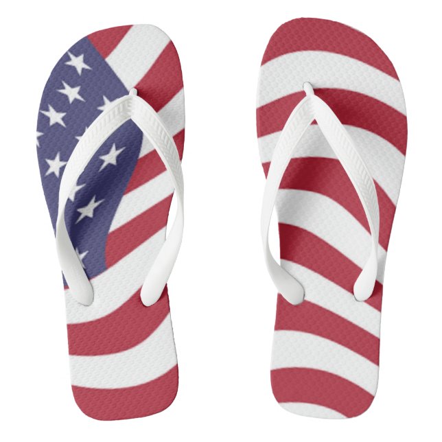 AMERICAN FLAG FLIP FLOPS (Footbed)