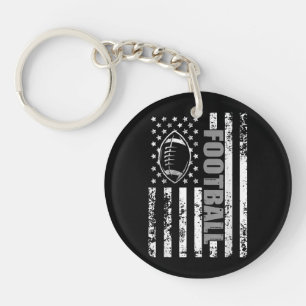 American Flag football Patriotic football Keychain