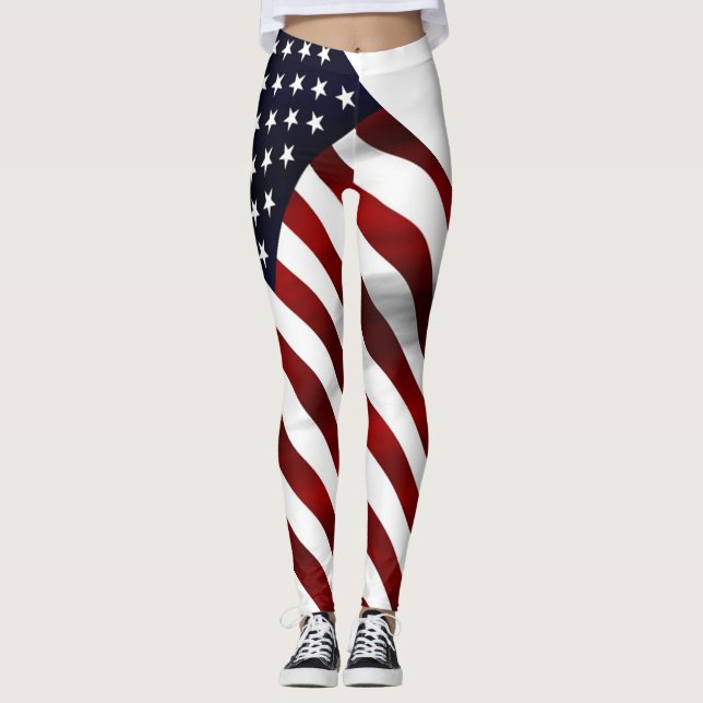 American Flag full Leggings (Front)