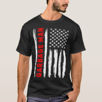 American Flag Garbage Man US USA Flag