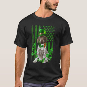 American Flag GermanShorthaired Pointer Dog Hat Ir T-Shirt