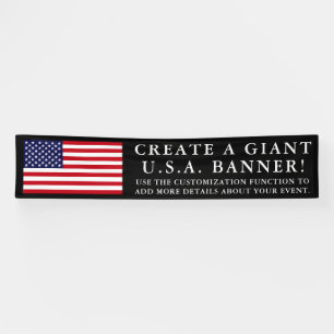 American Flag Gigantic   Long Banner