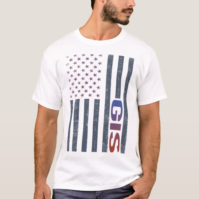 American Flag GIS T-Shirt (Front)