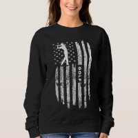 American Flag Golf Clothing Golfer Vintage Golf