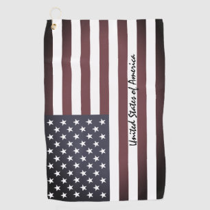 American Flag & golf USA states /sports Washington Towel
