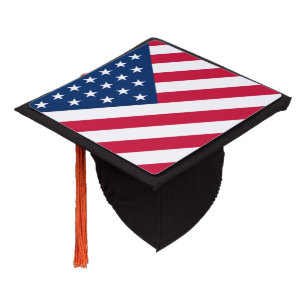 American Flag Graduation Cap Topper