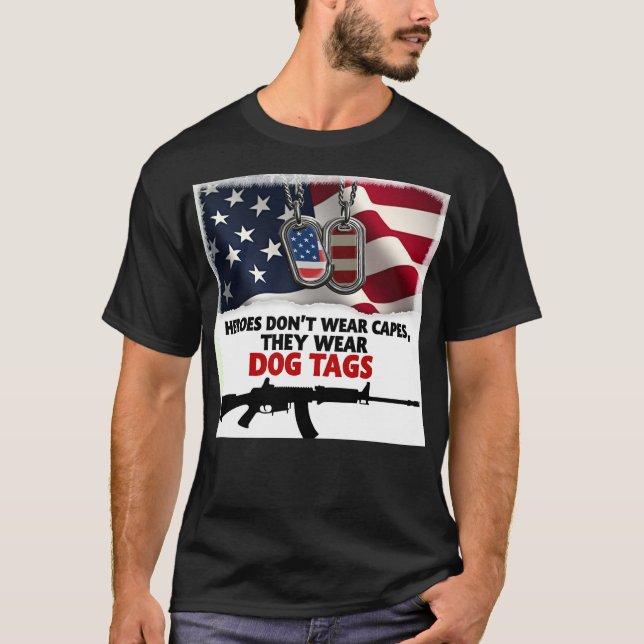 American Flag Graphic T-Shirt (Front)