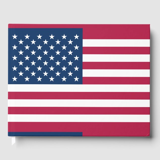 American flag guest book (Front)