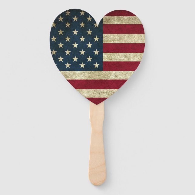 American Flag Hand Fan (Back)