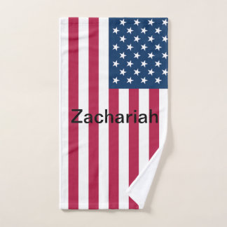 American Flag Hand Towel