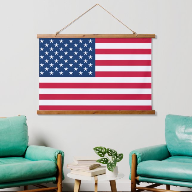 American Flag Hanging Tapestry USA Patriotic (Living Room)