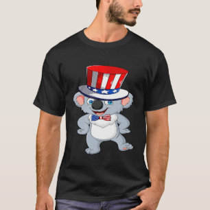 American Flag Hat Patriotic 4th Of July T-Shirt