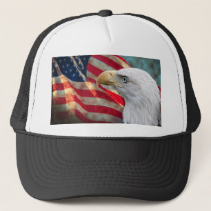 American Flag Hat with Eagle